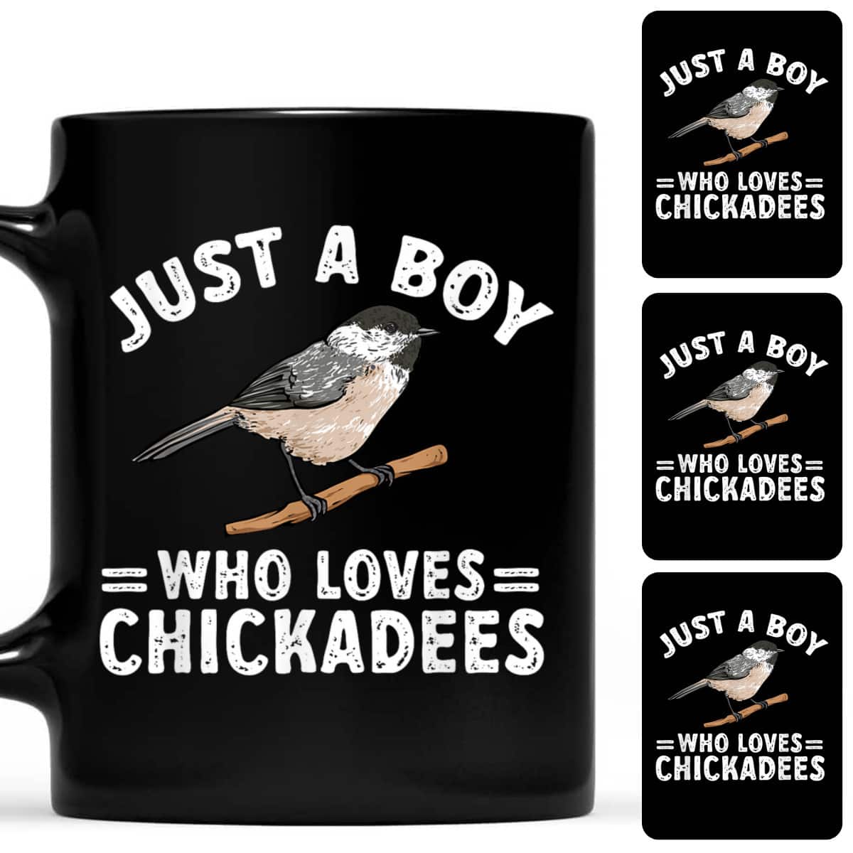 Chickadee Bird Birding Just A Boy Who Loves Chickadees T-Shirt Chickadee Bird Birding Just A Boy Who Loves Chickadees T-Shirt
